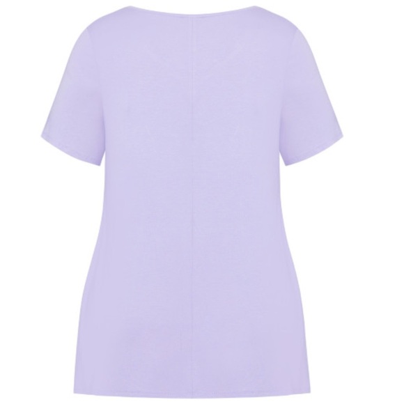 Evans Lilac Love Me Plain Tunic Tee Top size 16 (R06.5) - Picture 2 of 8